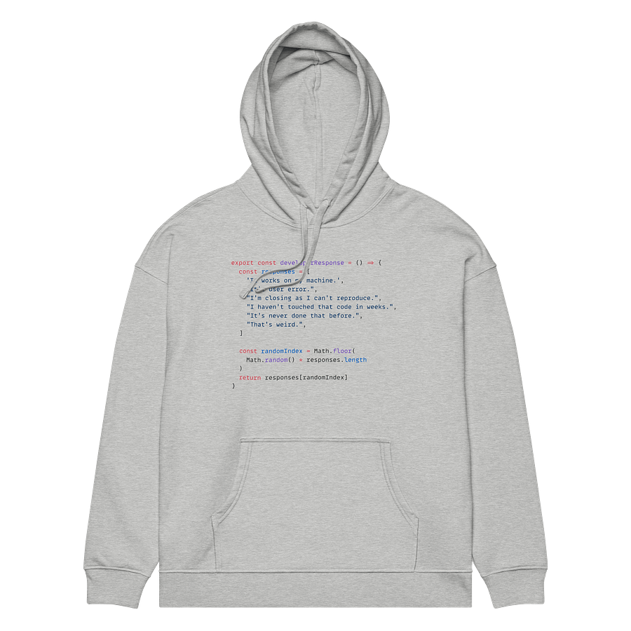 Developer Excuse Javascript Hoodie - Light product image (3)