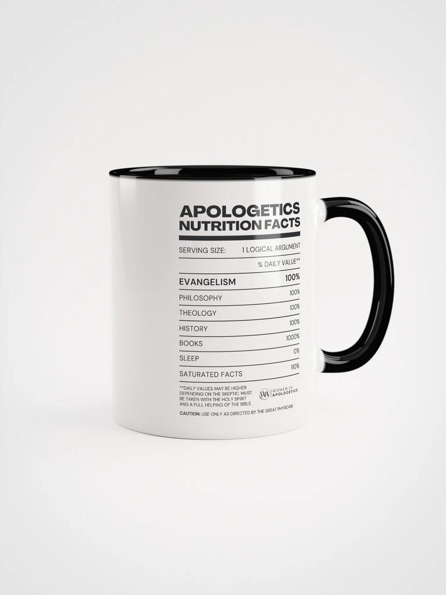 Apologetics Nutrition Facts Mug product image (1)