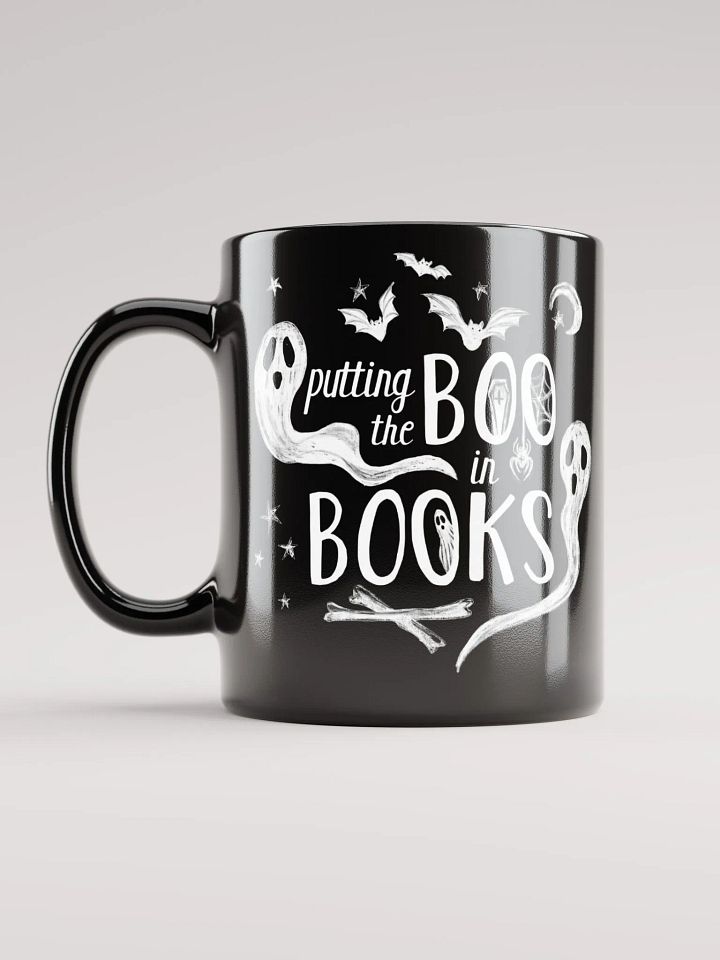 Putting the Boo in Books mug (All Black) product image (1)