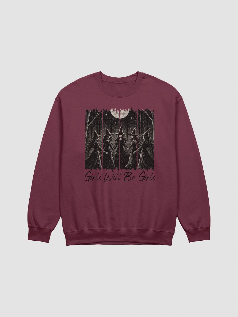 Girls Will Be Girls Halloween Witches Long Sleeve Unisex Sweatshirt Top product image (1)