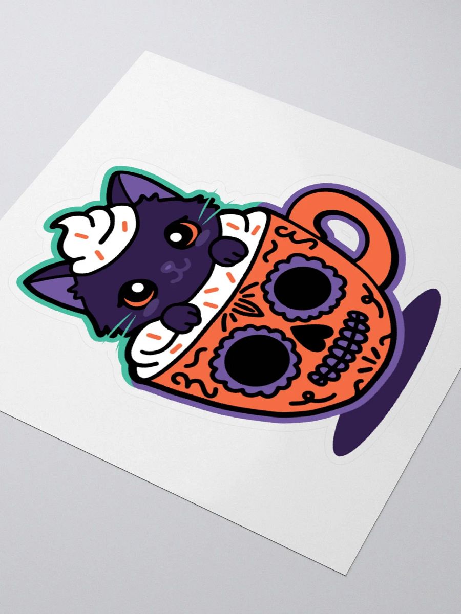 Sugar Skull Kitten Mug Sticker product image (3)