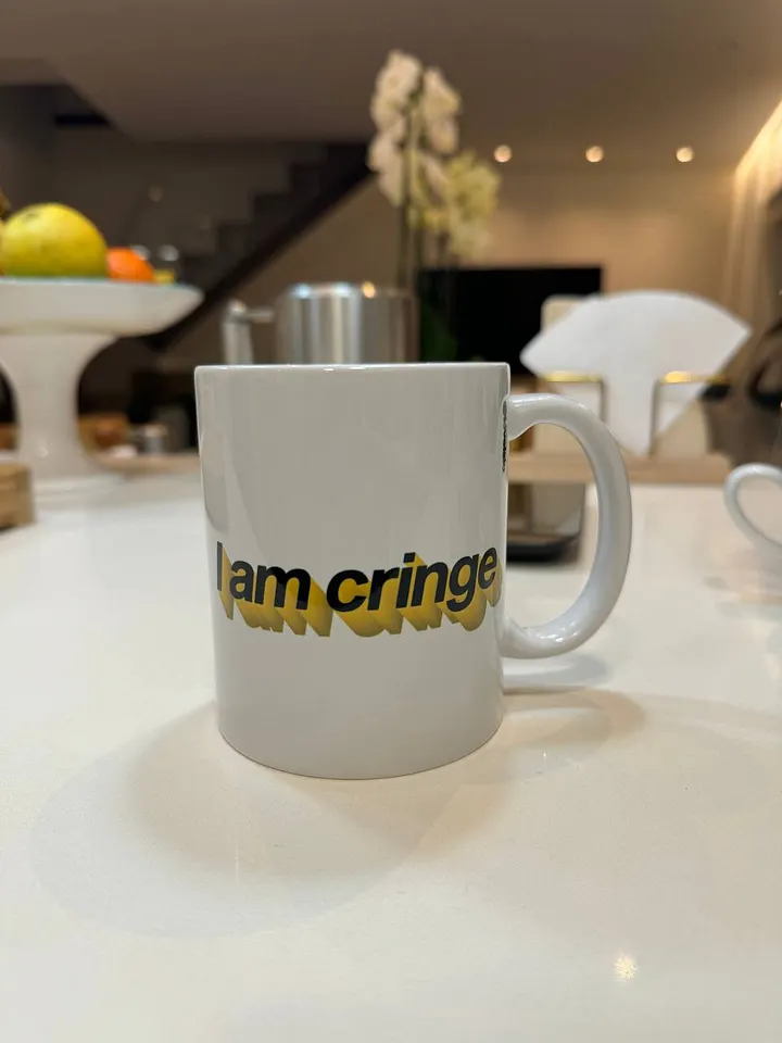 i am cringe but i am free mugs (smaller text) - 100% ceramic product image (2)