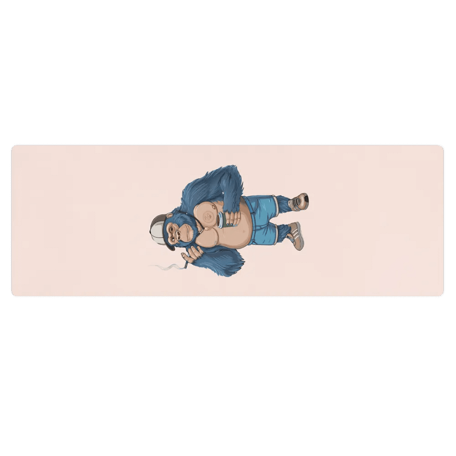 Blue Gorilla Pink Yoga Mat product image (1)