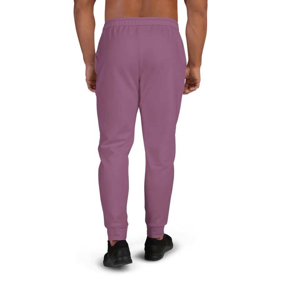 Plain Dark Lilac Purple Soft Summer Recycled Polyester Premium Men's Joggers by Treasure Pie product image (4)