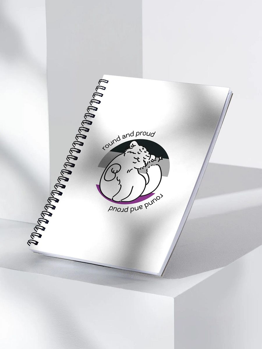 Round and Proud Manul Asexual Version - Spiral Notebook product image (3)
