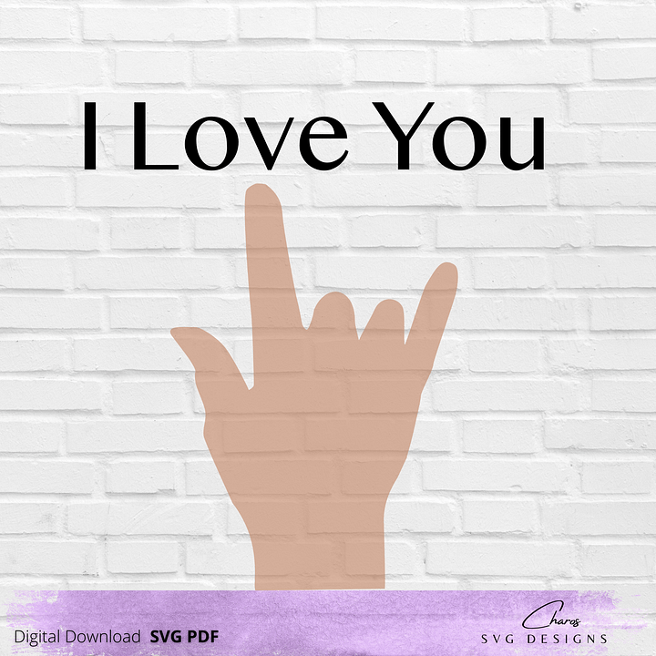 I Love You in ASL SVG product image (1)