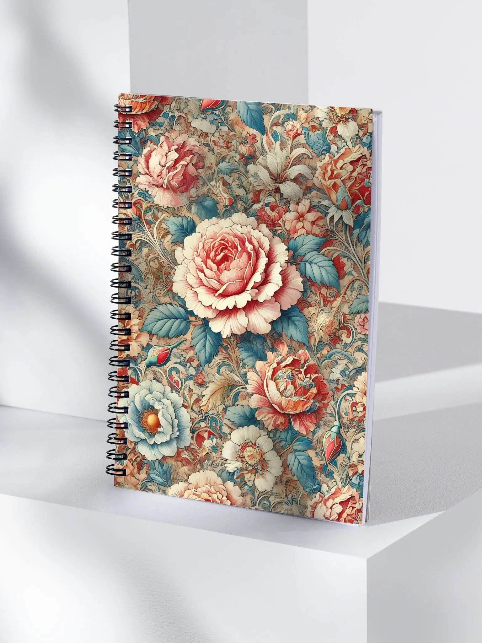Royal Floral Spiral Notebook product image (4)