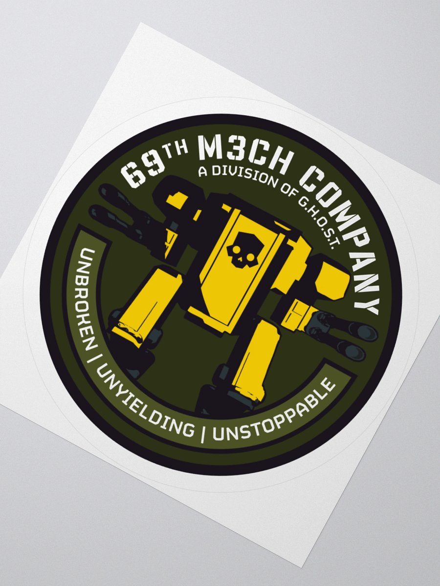 69th M3CH Company Flat Sticker product image (1)