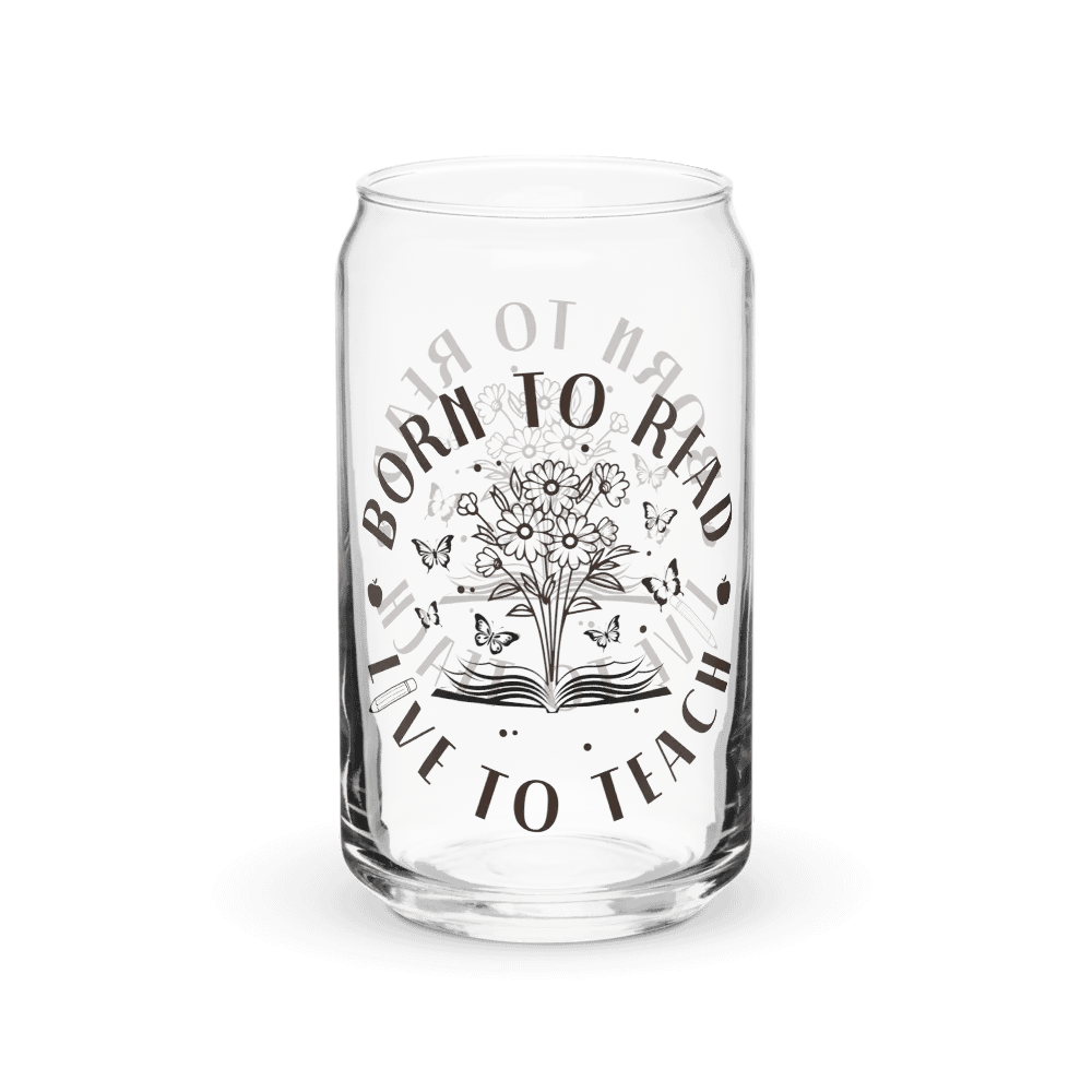 Ice Coffee Glass Tumbler Gift For Bookworm Teachers product image (2)