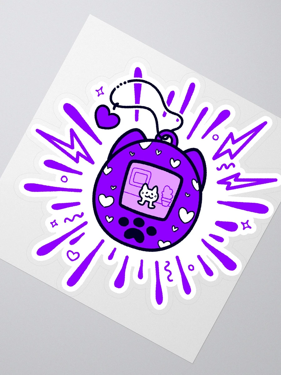 Lovely Digital Meow Sticker - Purple product image (5)
