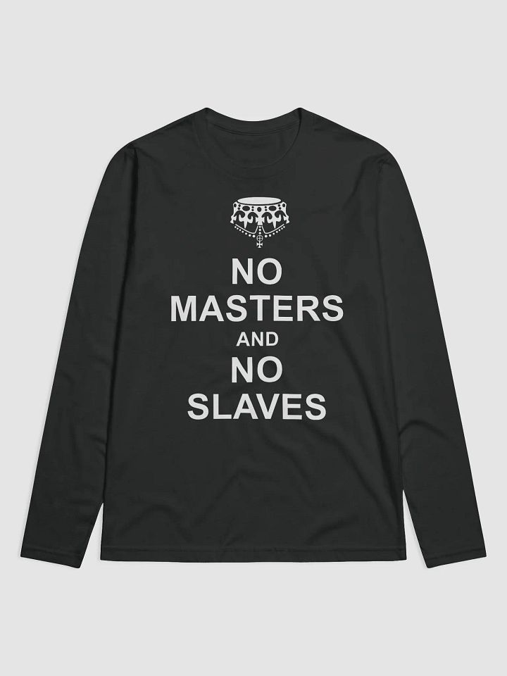 No Masters No Slaves Black Long product image (1)