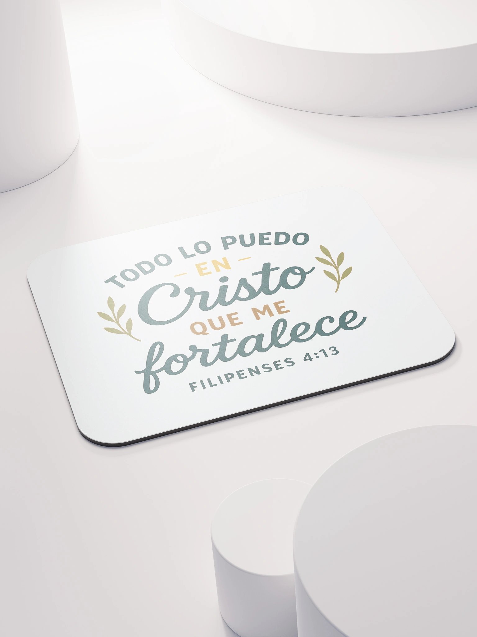 Faith Mouse Pad – “Todo lo puedo en Cristo” – Spanish Christian Design product image (4)