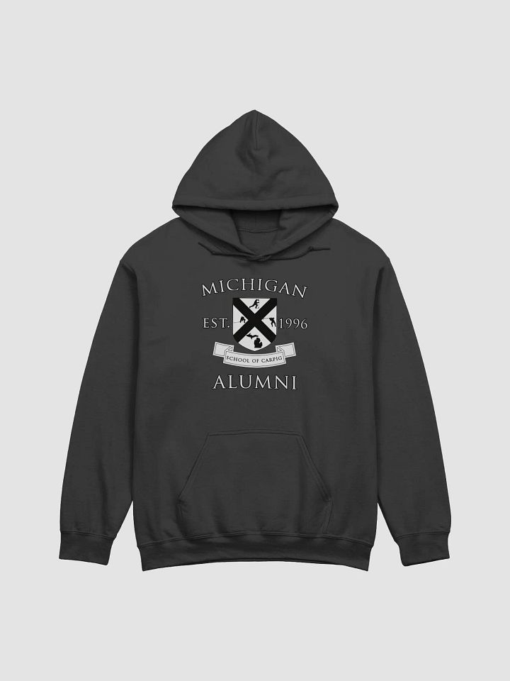 Michigan Alumni Hoodie COLLEGE EDITION (Black & White) product image (1)