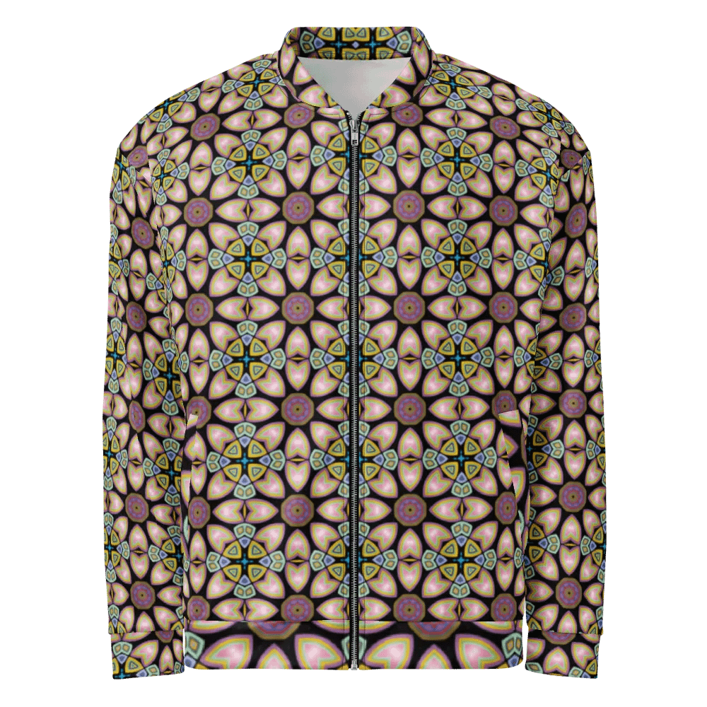 Fractal Batik Purple Bomber Jacket product image (1)