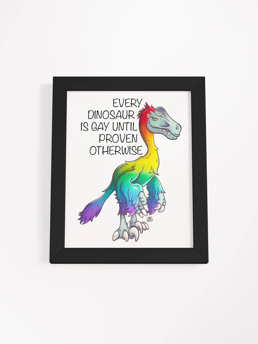 Rainbow Raptor Print product image (1)