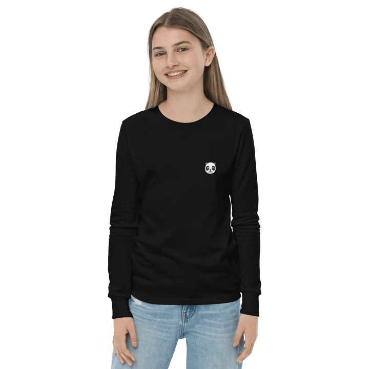 Panda Logo Youth Long Sleeve T-Shirt product image (8)