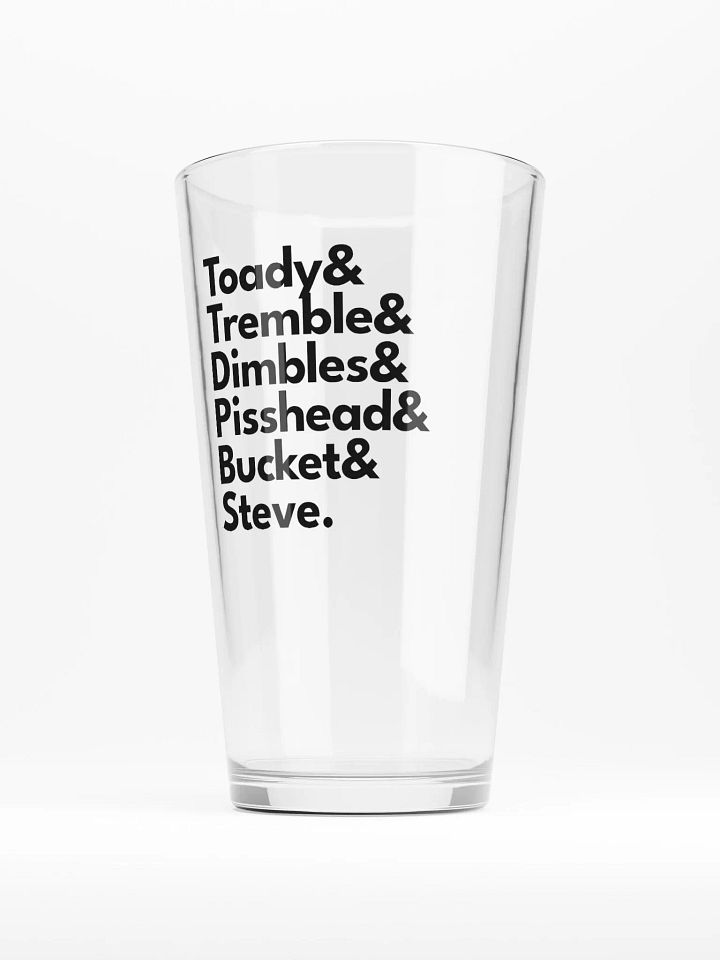 The Brass Cannons' Drinking Buddy Pint Glass product image (1)