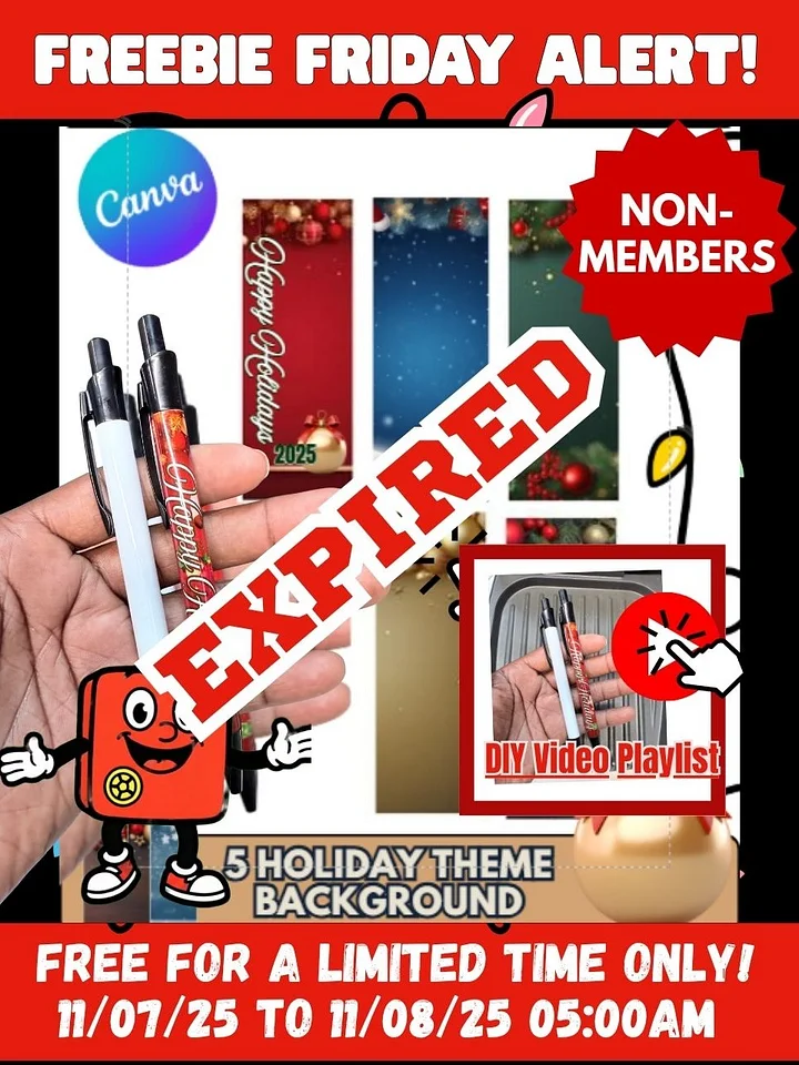 Non-Members Freebie Friday Custom Pen Template product image (2)