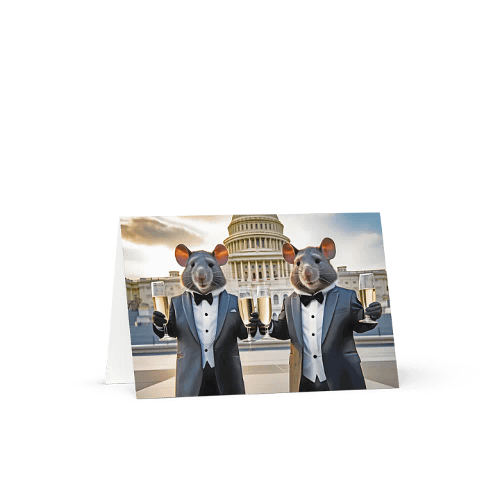 Two Cute Rats Celebrating at the US Capitol product image (1)