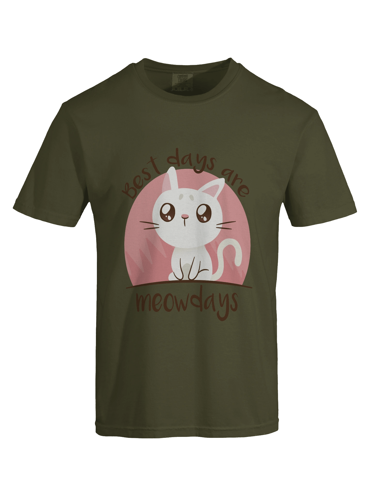 Meowdays Comfort: Cute Cartoon Cat T-Shirt product image (86)