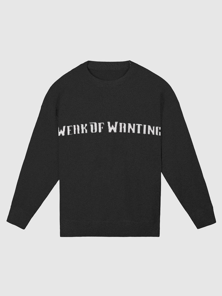 Weak Of Wanting 'Angel Wings' knitted Jumper (Front & Back Print) product image (1)