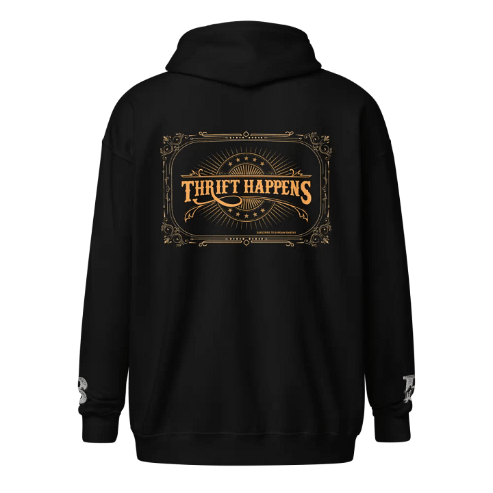 THRIFT HAPPENS (Zipper Hoodie - Dark) product image (2)
