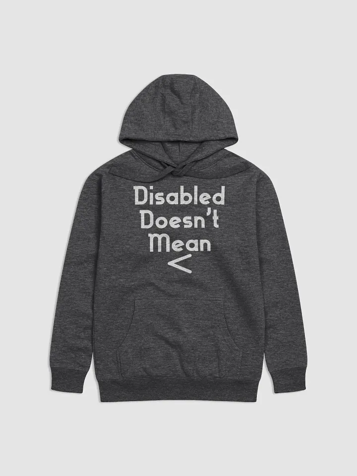 Disabled Doesn't Mean < Hoodie product image (2)