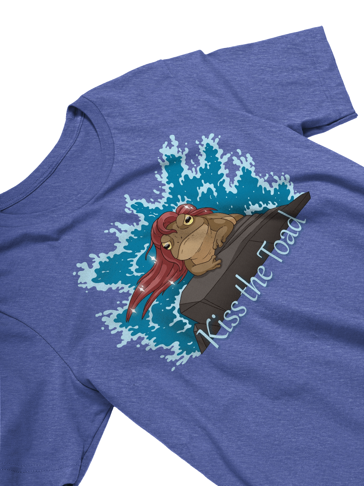 Kiss the Toad - Funny Frog Mermaid Parody T-Shirt (DTFx) product image (9)