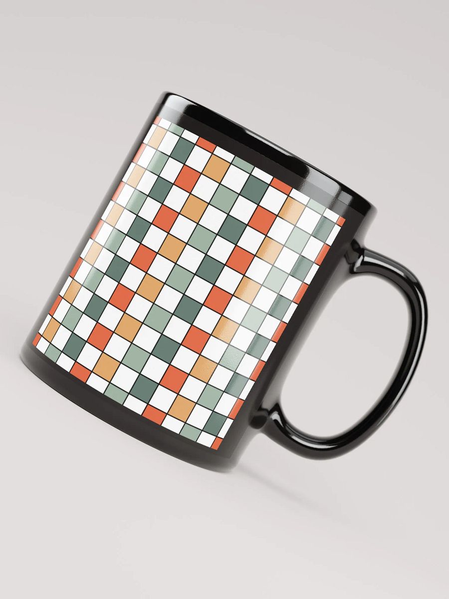 Chromatic Grid Coffee Mug with Handles, Reusable Drinkware for Home Office , Summer Gifts product image (7)