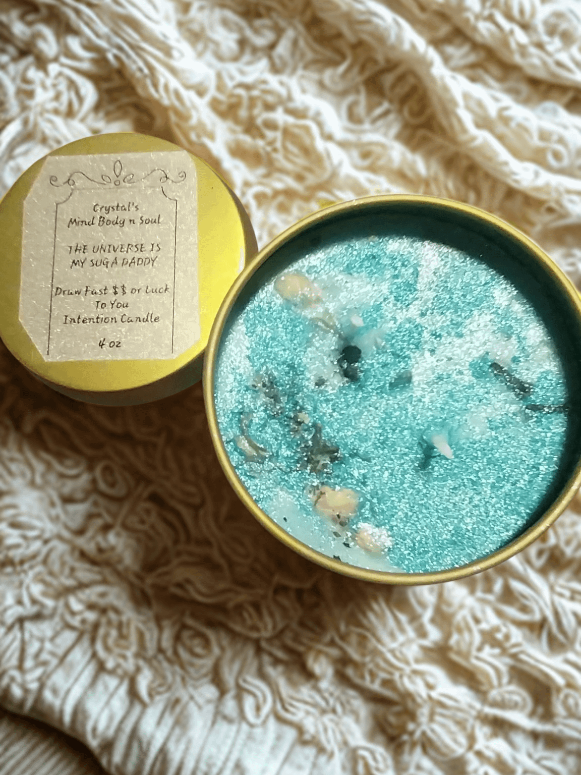 The Universe Is My Suga Daddy Intention Candle product image (2)