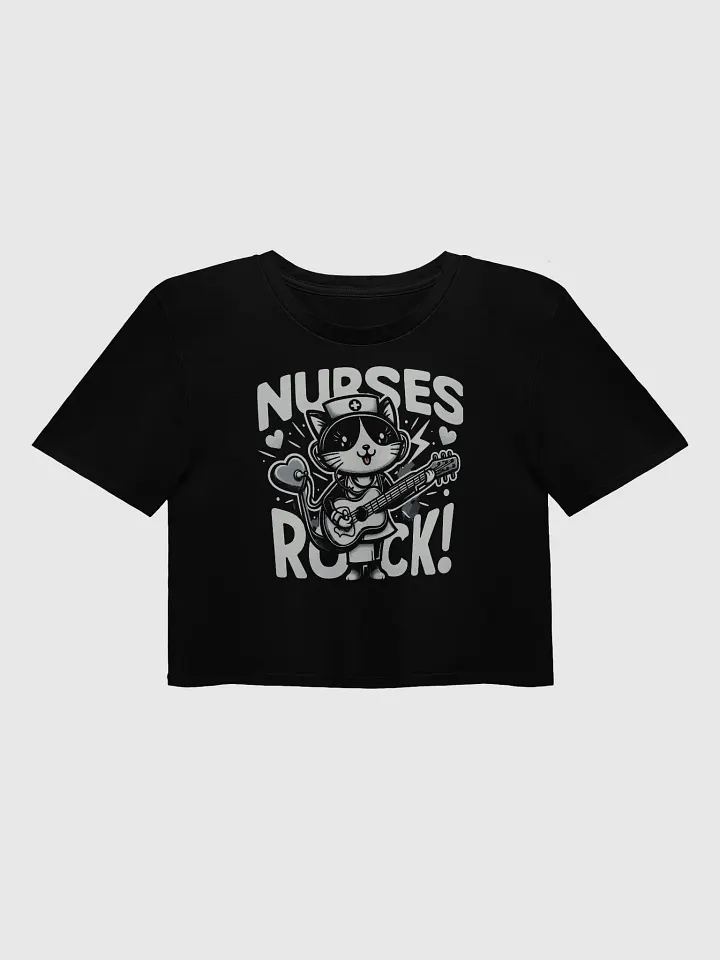 Nurse Rockstar Cat Women's Crop Top product image (3)