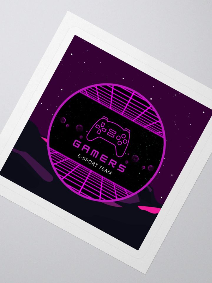 Retro Gamer E-Sport Team Kiss Cut Stickers product image (4)
