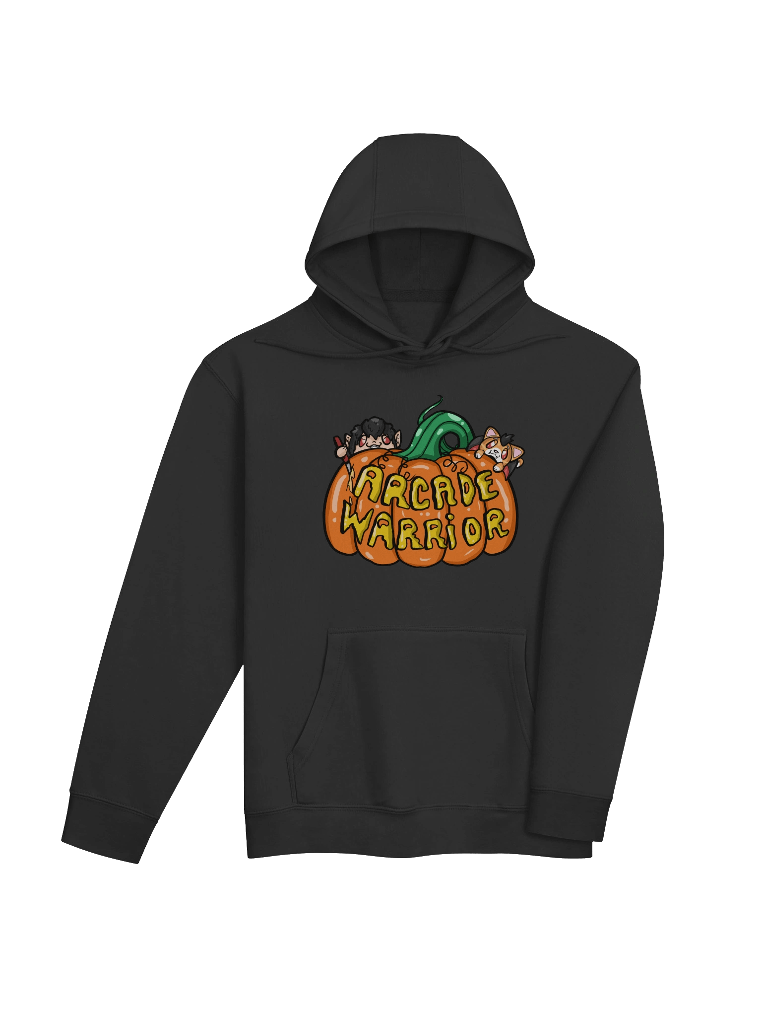 Arcade Warrior Pumpkin Unisex Hoodie Halloween 2025! product image (28)
