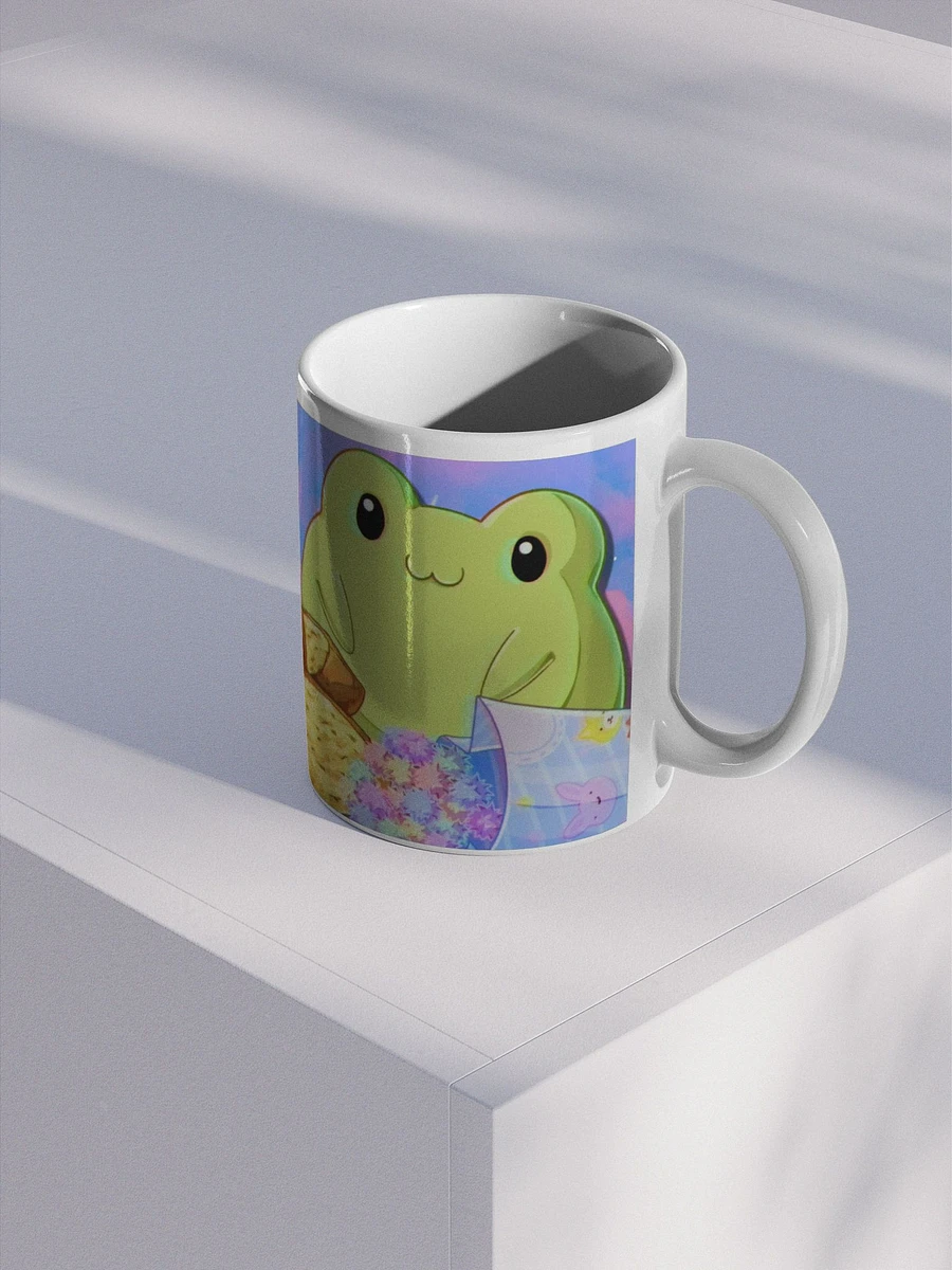 Holly's Froggy Friend White Glossy Mug product image (3)