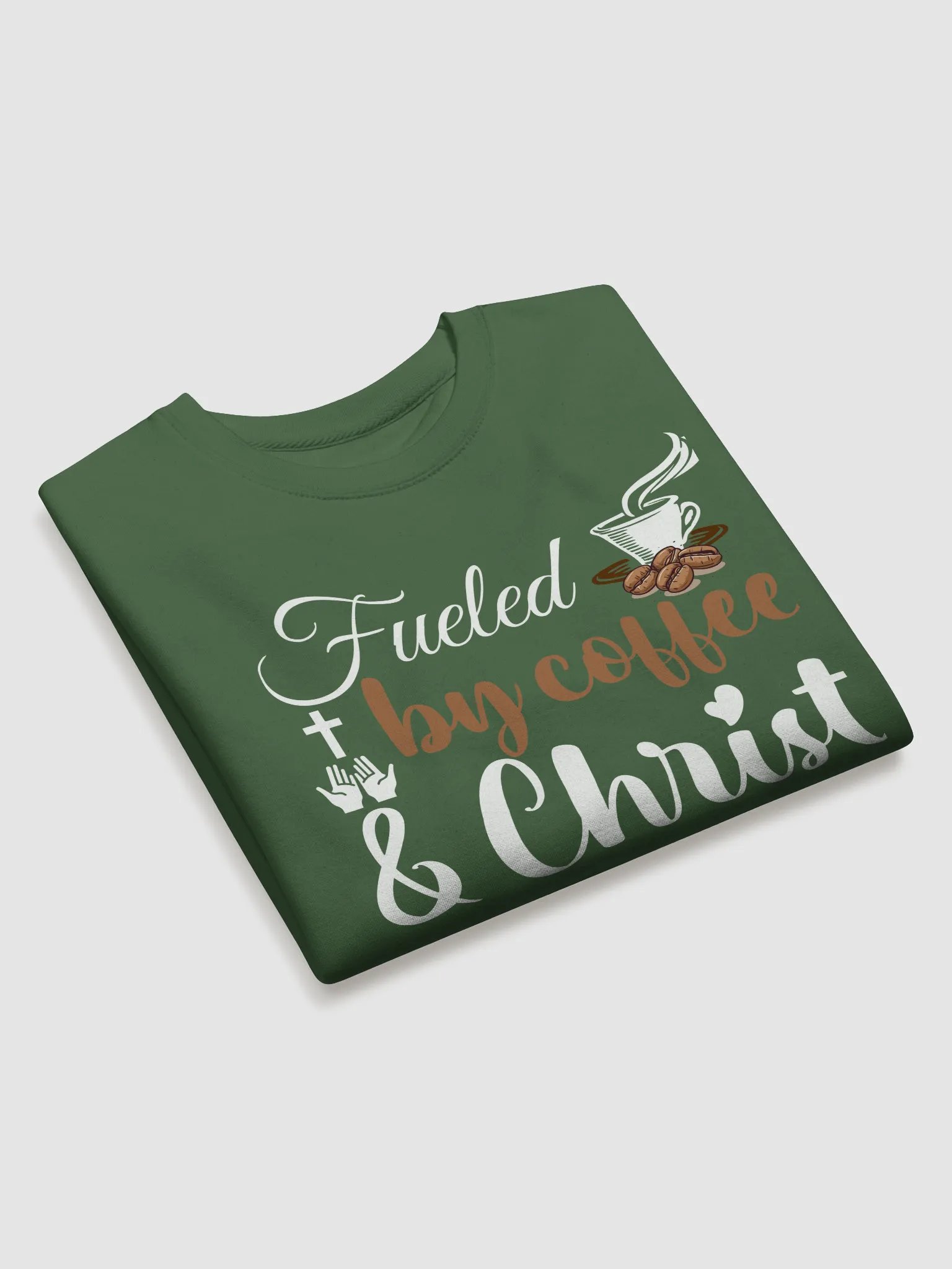 Fueled By Coffee and Christ Heritage Sweatshirt. product image (3)