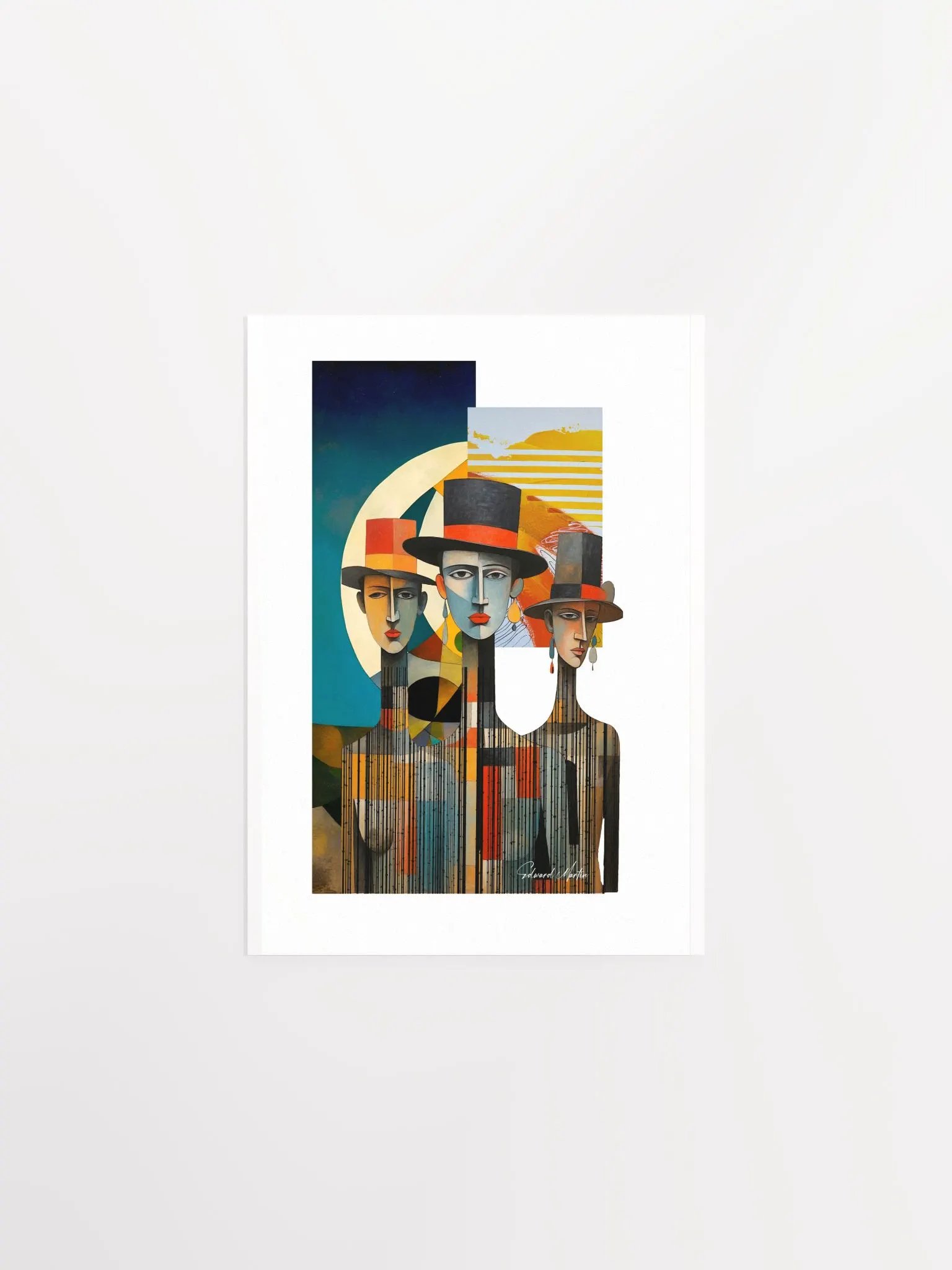 'Come As You Are' by Edward Martin-Modern Abstract Trio Poster product image (2)