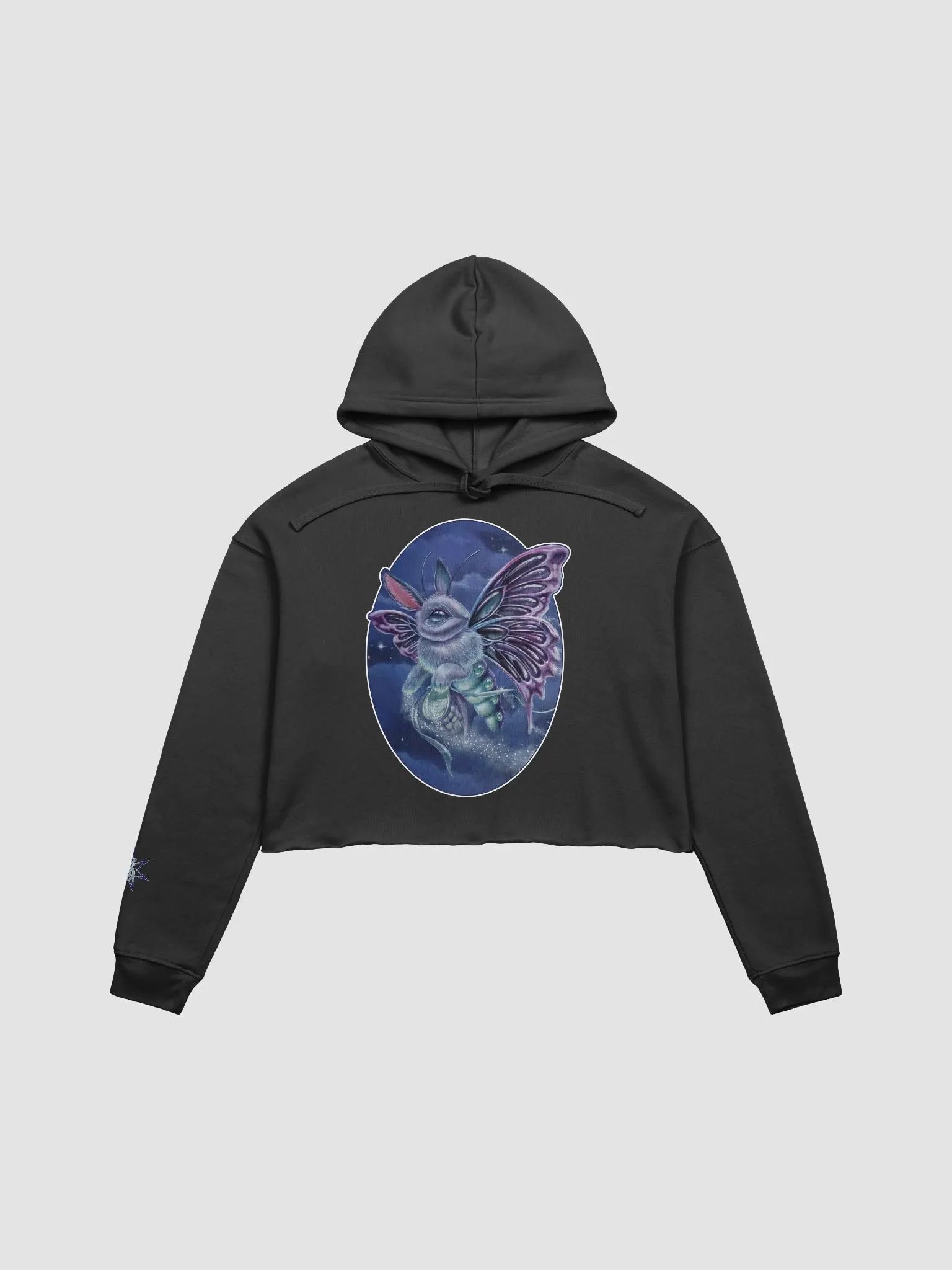 Stardust Bunny Moth - SFA Crop Hoodie product image (25)