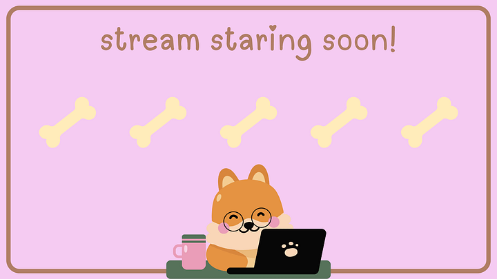Dog Animated Starting Soon scene product image (1)