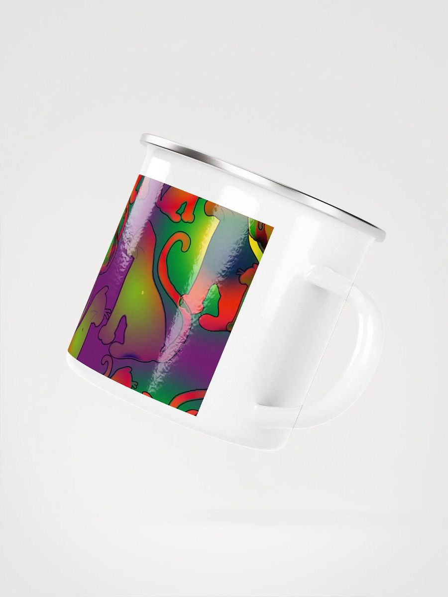 Abstract Cats Enamel Mug product image (3)