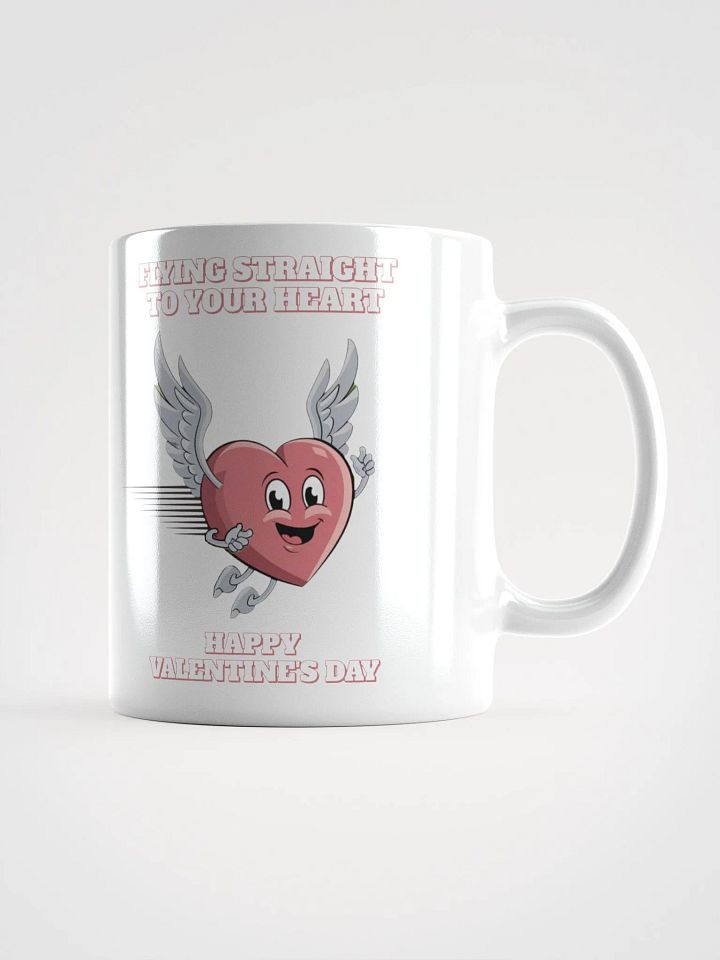 Flying Straight To Your Heart - Happy Valentine's Day White Mug product image (5)