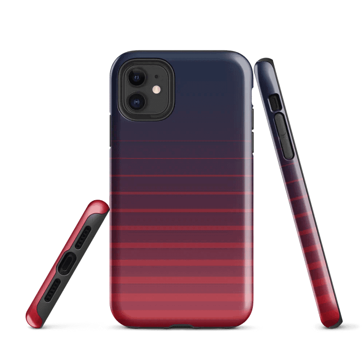 Gradient Stripes Tough iPhone® Case product image (1)