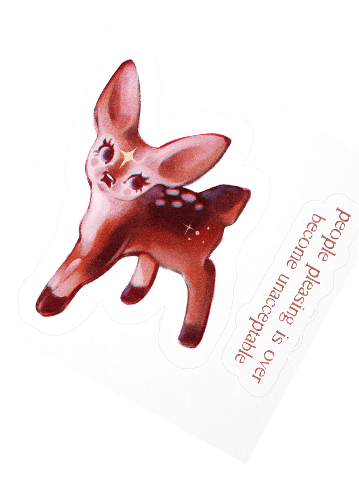 Become unacceptable | Kiss-cut sticker product image (4)