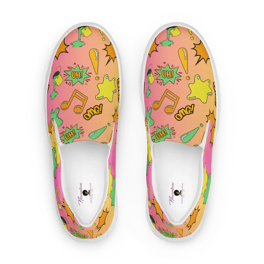 Pop Art Explosion Women's Slip-On Shoes product image (2)