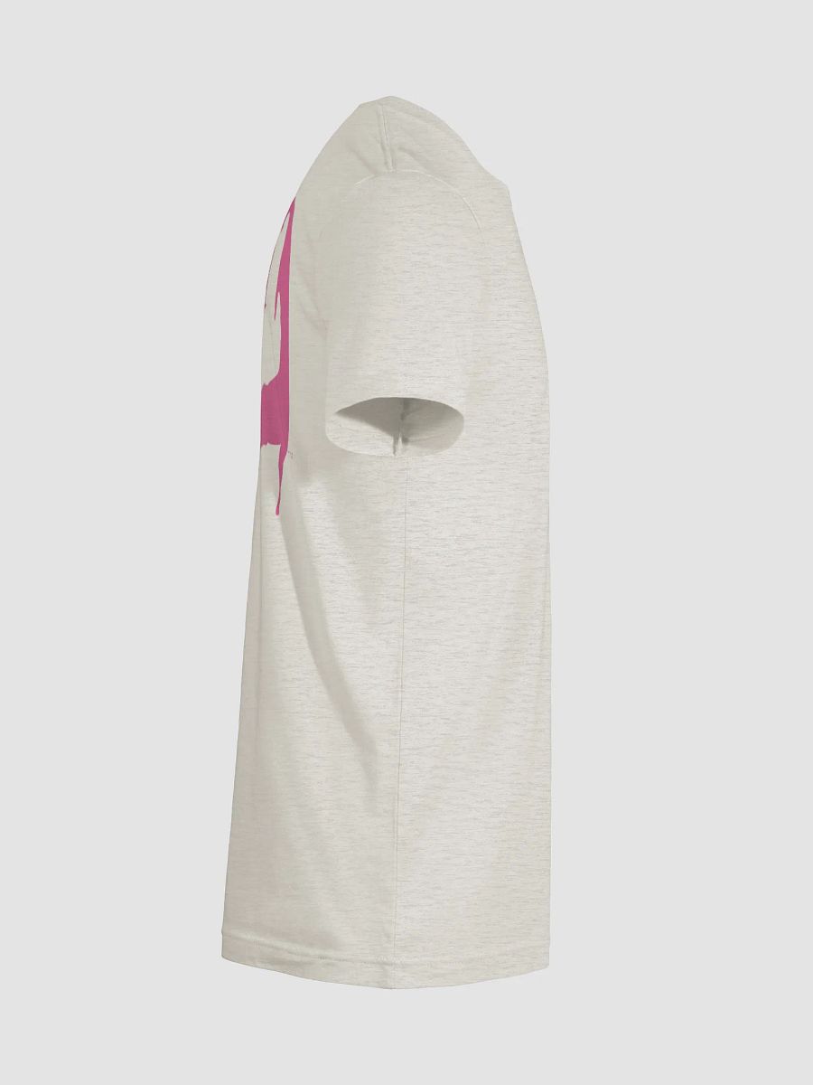 Women's | BOURNE to Cape Cod™ | Supersoft T-Shirt by Bella+Canvas | Brilliant Rose Pink Logo on Light Neutrals product image (129)