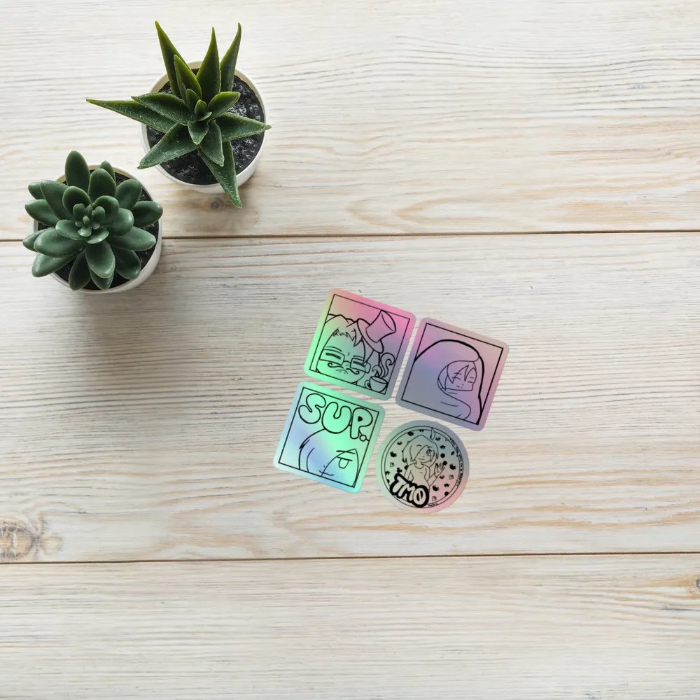Channel Holo Sticker Set (4-ct) product image (4)