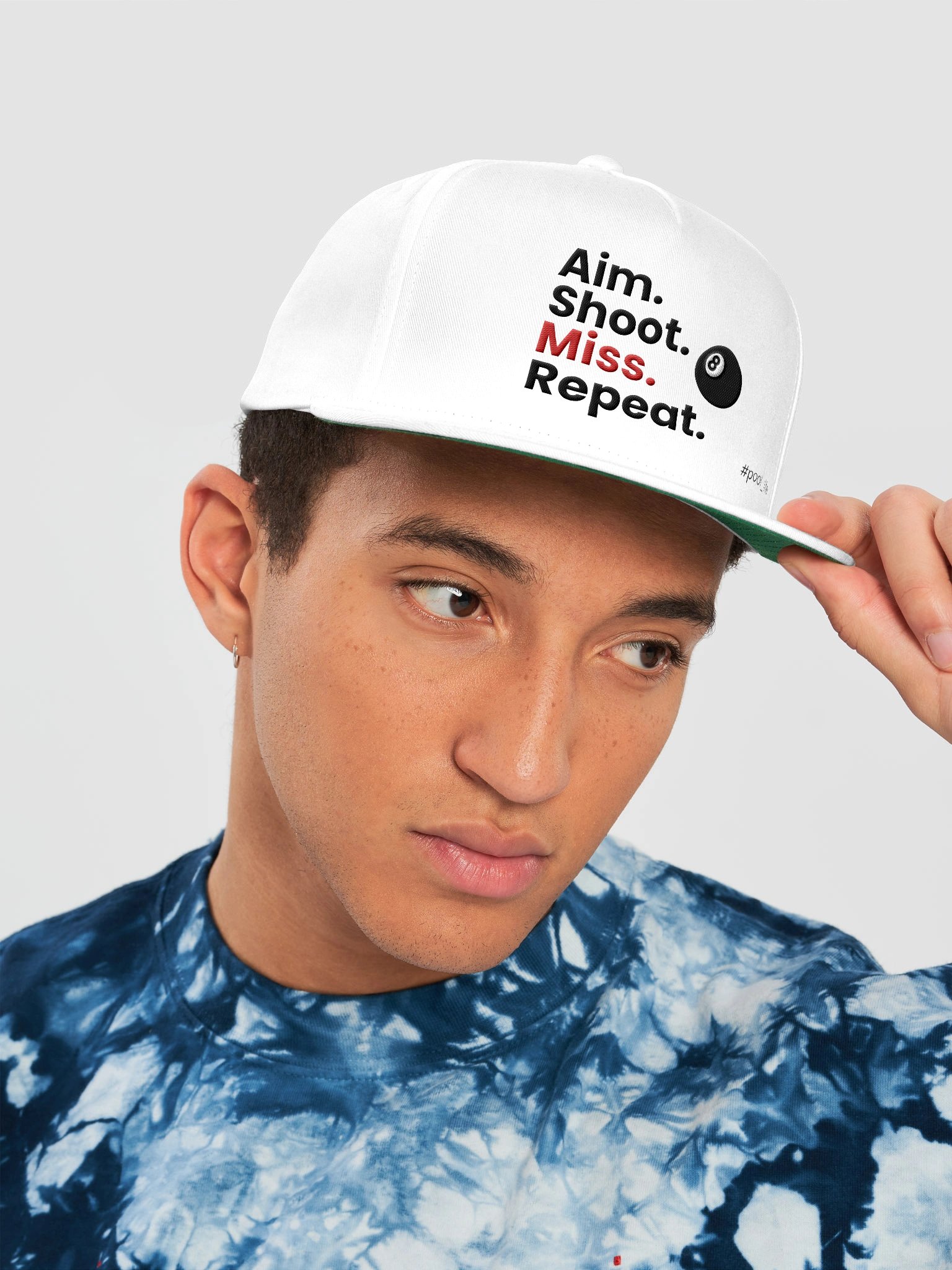 8-ball Pool Life Cap (Snapback - White) product image (4)