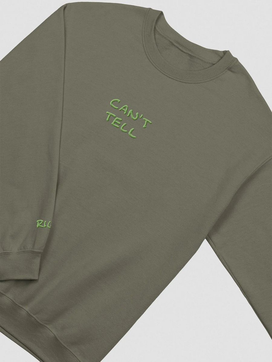 CAN'T TELL embroidered crewneck (light green) product image (2)