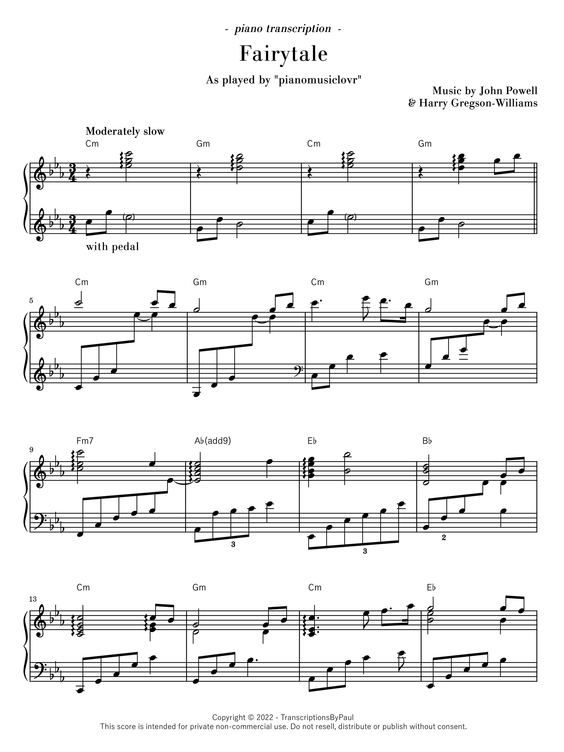 Fairytale - Pianomusiclovr product image (1)