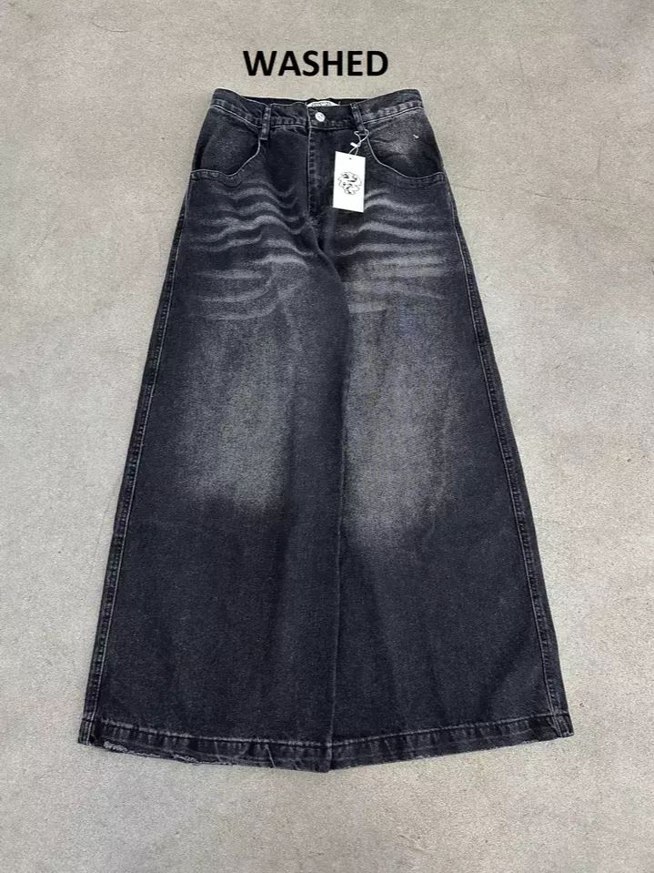Baggy Jeans Skateboard Jeans Wide Leg Jeans Y2k SK8 Hip Hop Rapper Streetwear product image (1)