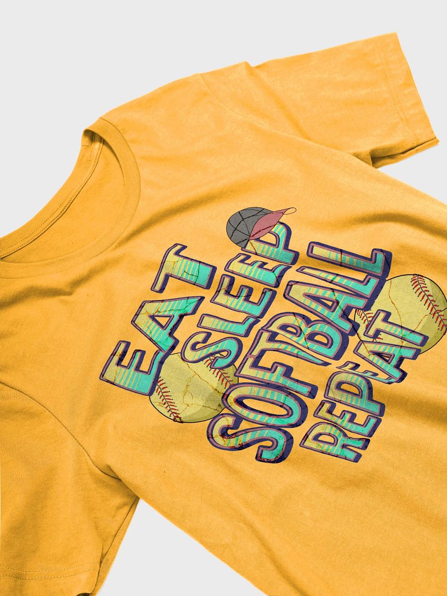 Eat Sleep Softball Repeat Iconic Comfort T-Shirt product image (8)